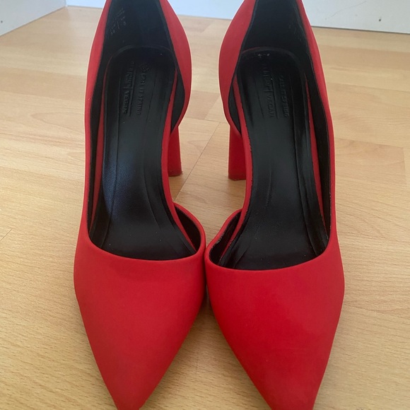 Call It Spring Red High Block Heel Pumps - Picture 3 of 3